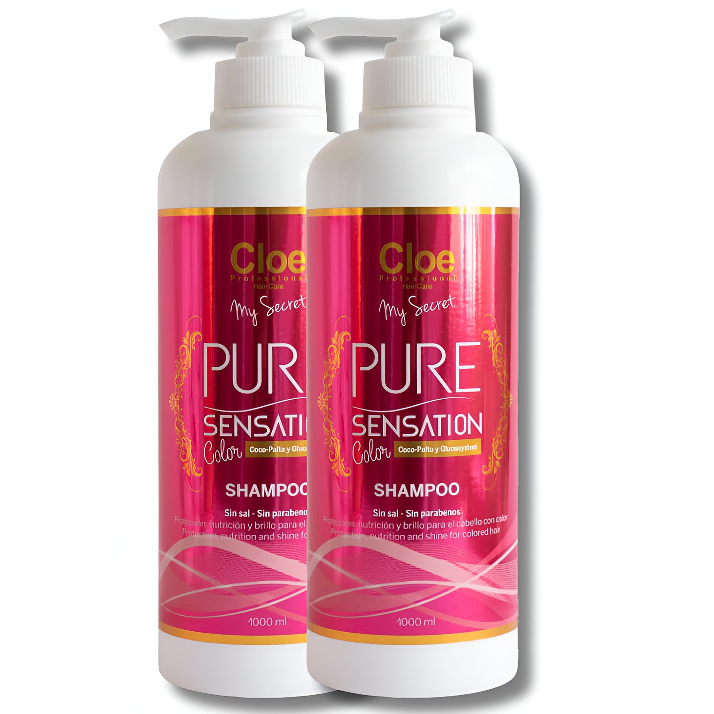 SHAMPOO CLOE PURE SENSATION CABELLOS CON COLOR 1000ml  2