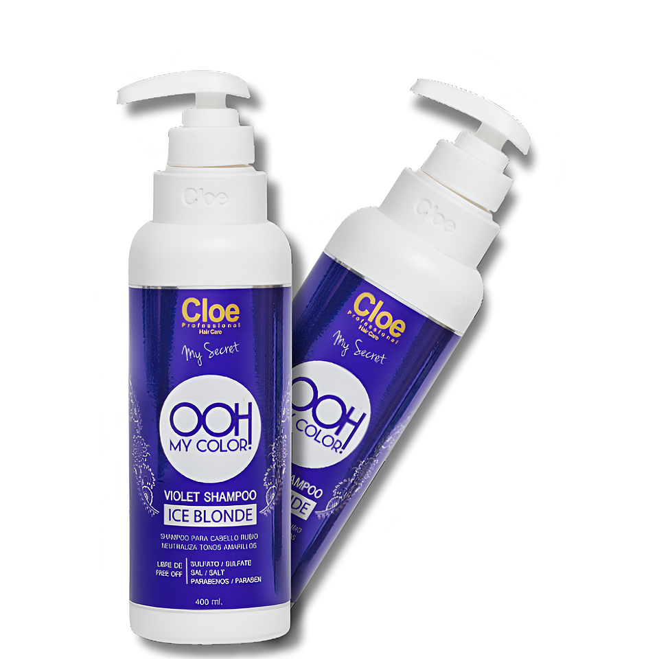 SHAMPOO CLOE OOH MY COLOR VIOLET NUTRIENTES A CABELLOS RUBIOS O DECOLORADOS 400ml 2