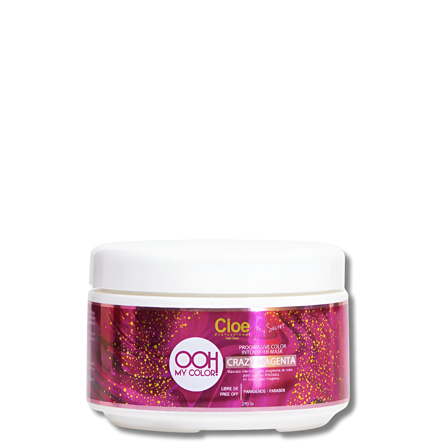MASCARILLA CRAZY MAGENTA CLOE OOH MY COLOR CON PIGMENTOS PARA CABELLO CON COLOR 270ml 1