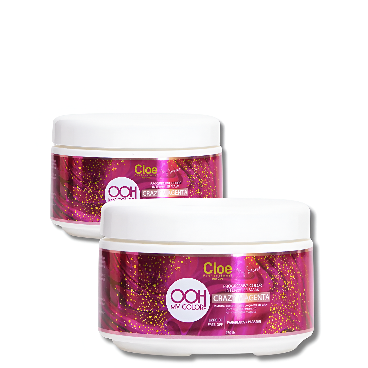 MASCARILLA CRAZY MAGENTA CLOE OOH MY COLOR CON PIGMENTOS PARA CABELLO CON COLOR 270ml 2