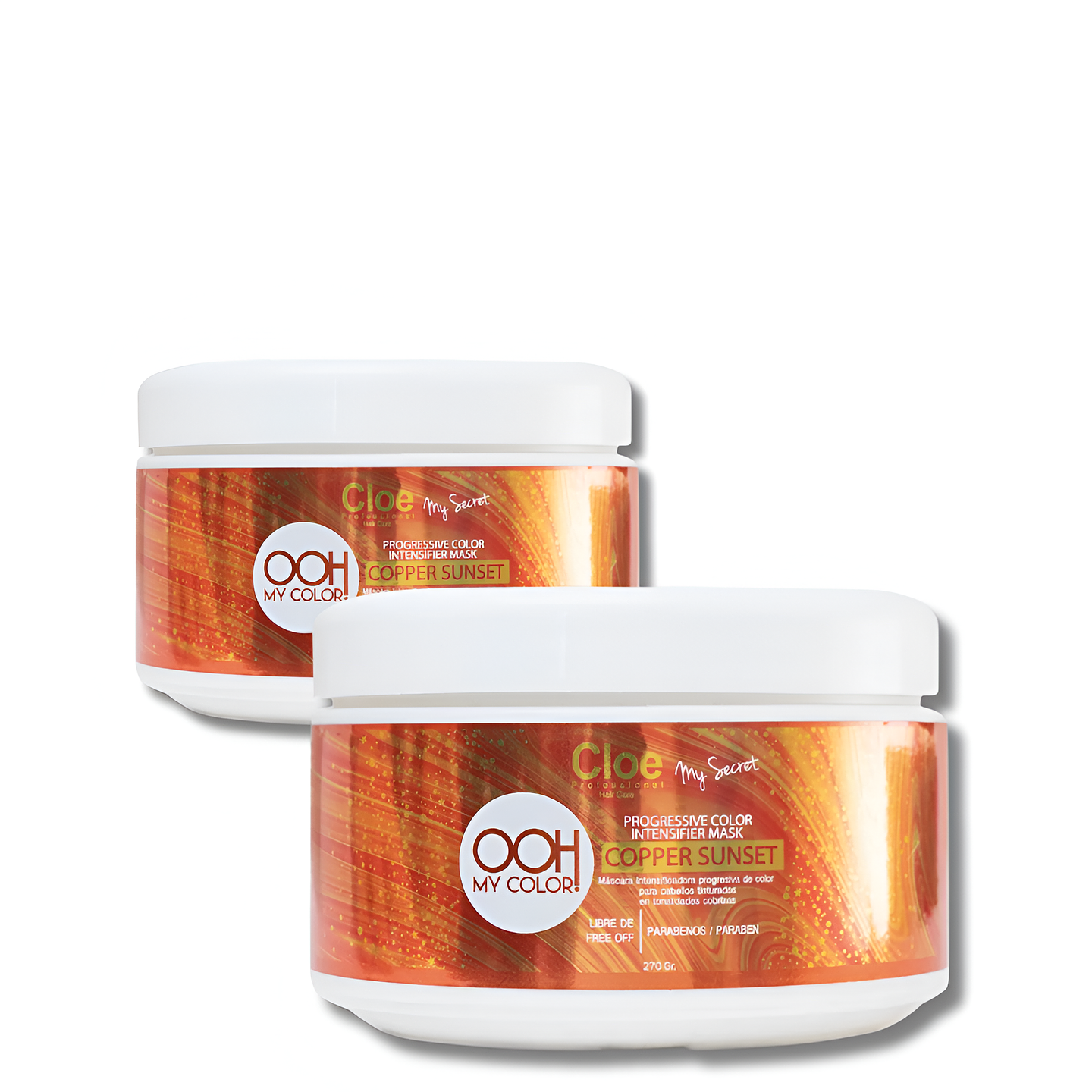 MASCARILLA COPPER SUNSET CLOE OOH MY COLOR CON PIGMENTOS PARA CABELLO CON COLOR 270ml 2