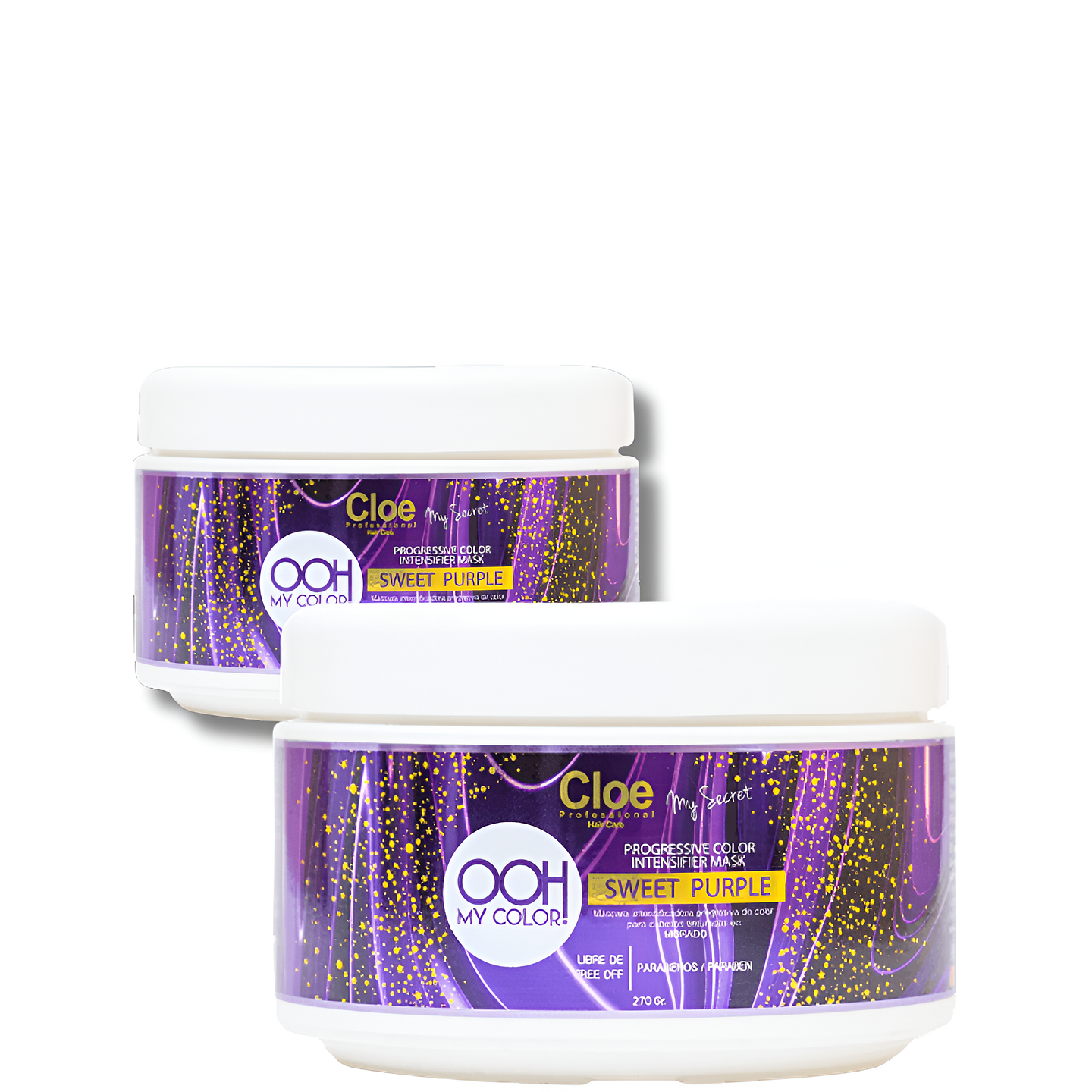 MASCARILLA SWEET PURPLE CLOE OOH MY COLOR CON PIGMENTOS PARA CABELLO CON COLOR 270ml 2