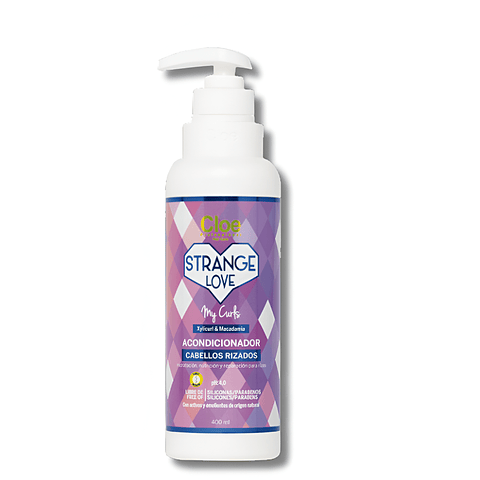 ACONDICIONADOR STRANGE LOVE CLOE CUIDADO MANTENCION PARA CABELLO RIZADOS 400ml