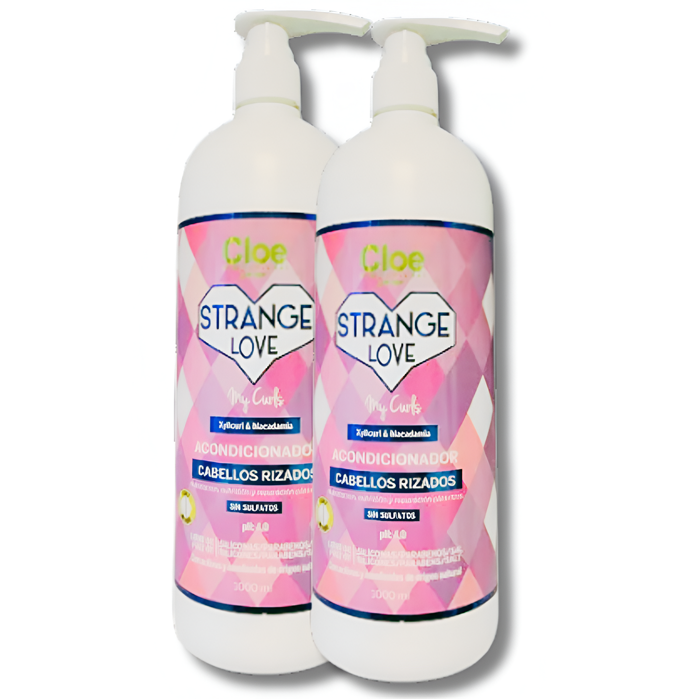 ACONDICIONADOR STRANGE LOVE CLOE CUIDADO MANTENCION PARA CABELLO RIZADOS 1000ml 2