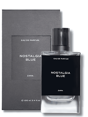 PERFUME ZARA MAN NOSTALGIA BLUE 100ml ETIQUETA NEGRA