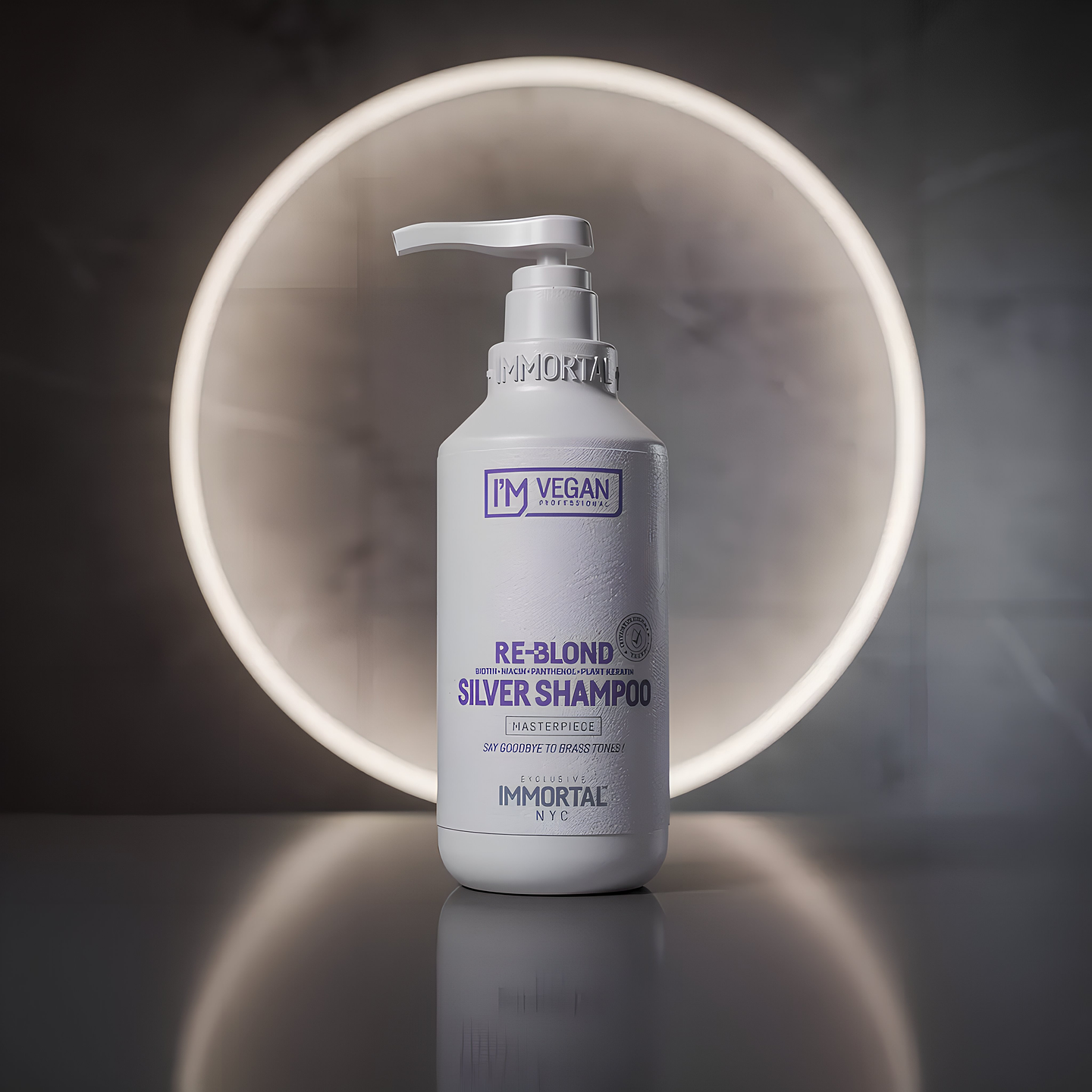 SHAMPOO REBLOND SILVER IMMORTAL VEGAN 500ml 2