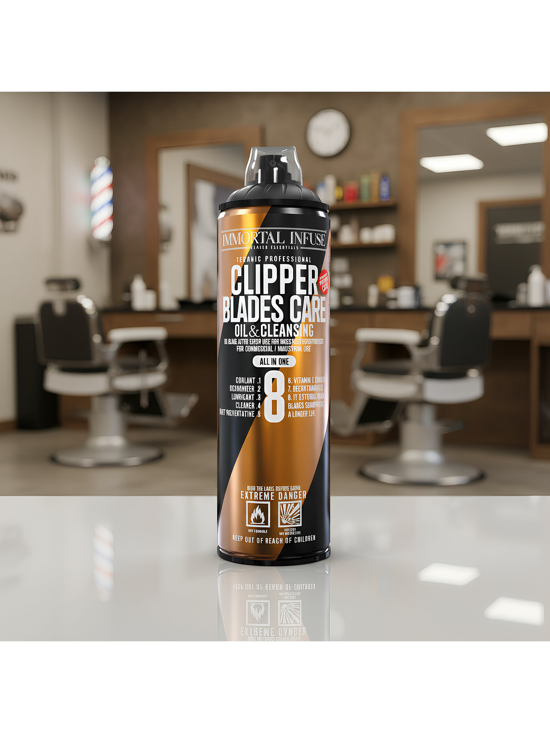 CLIPPER BLADES CARE OIL & CLEANSING 8EN1  500ml 1