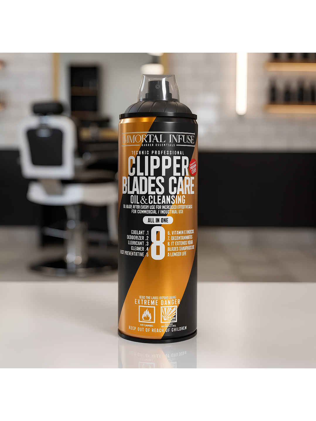 CLIPPER BLADES CARE OIL & CLEANSING 8EN1  500ml 2