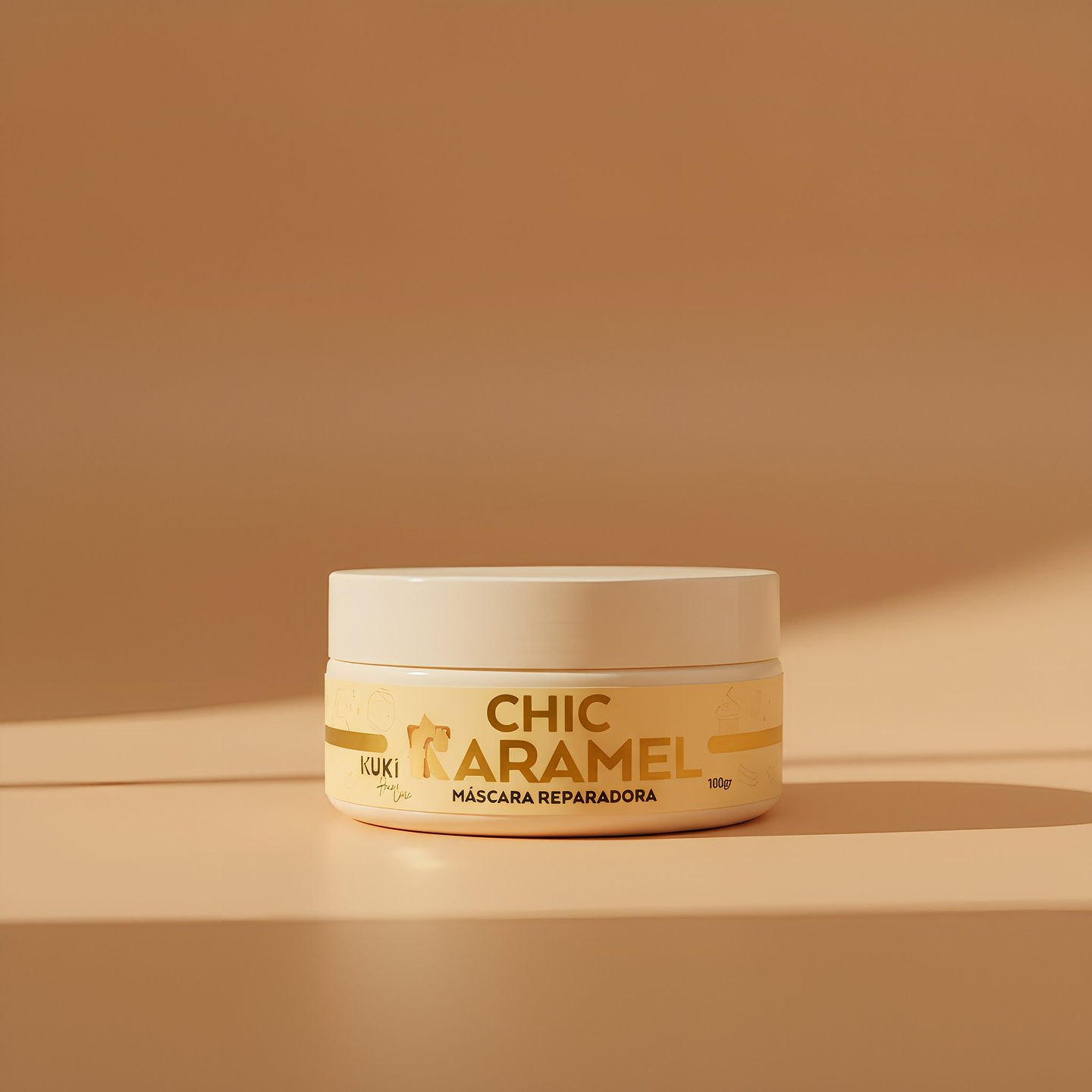 MASCARILLA REPARADORA KUKI HAIR CARE CARAMEL 180g 2