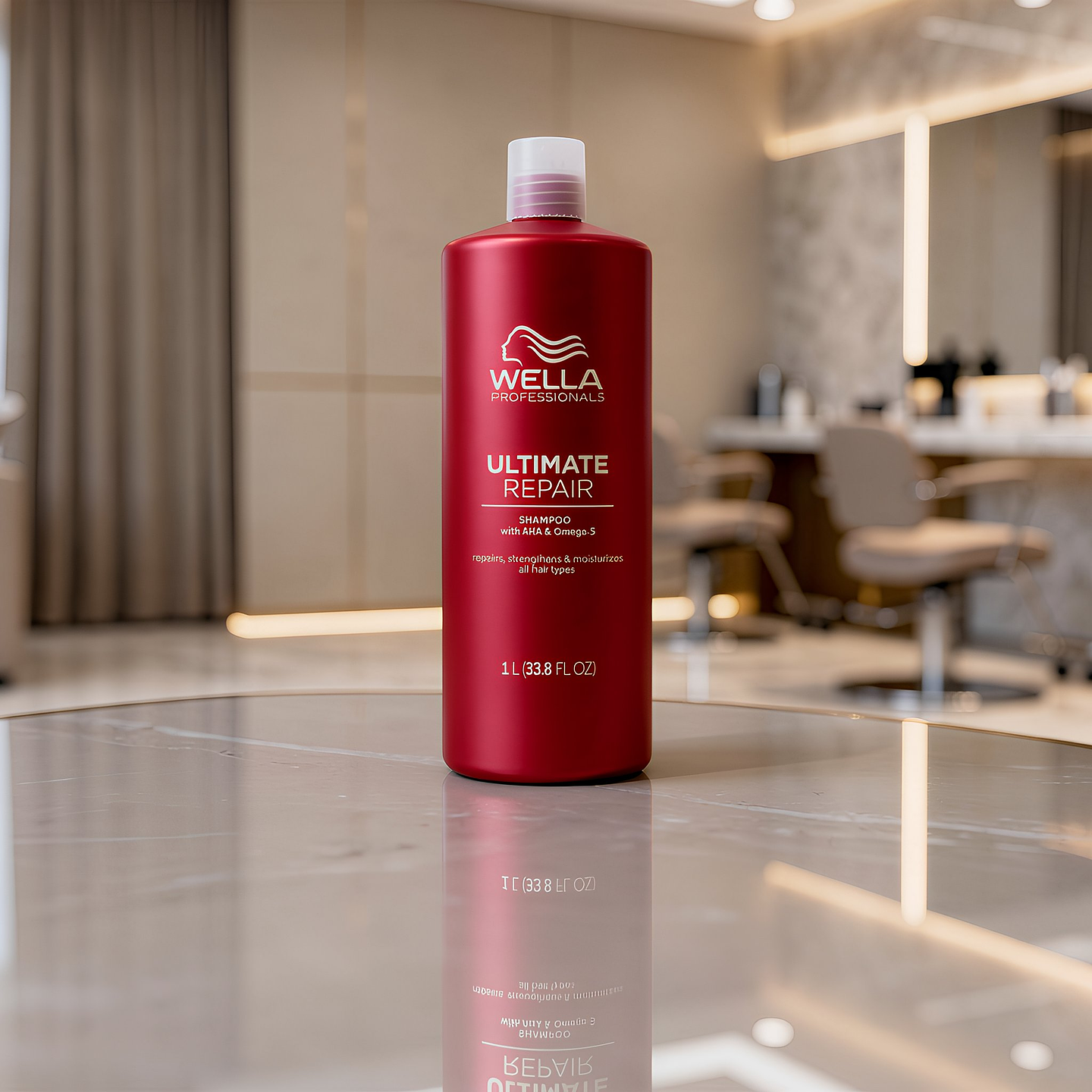 SHAMPOO ULTIMATE REPARADOR WELLA OMEGA 9 DE 1000ml 2