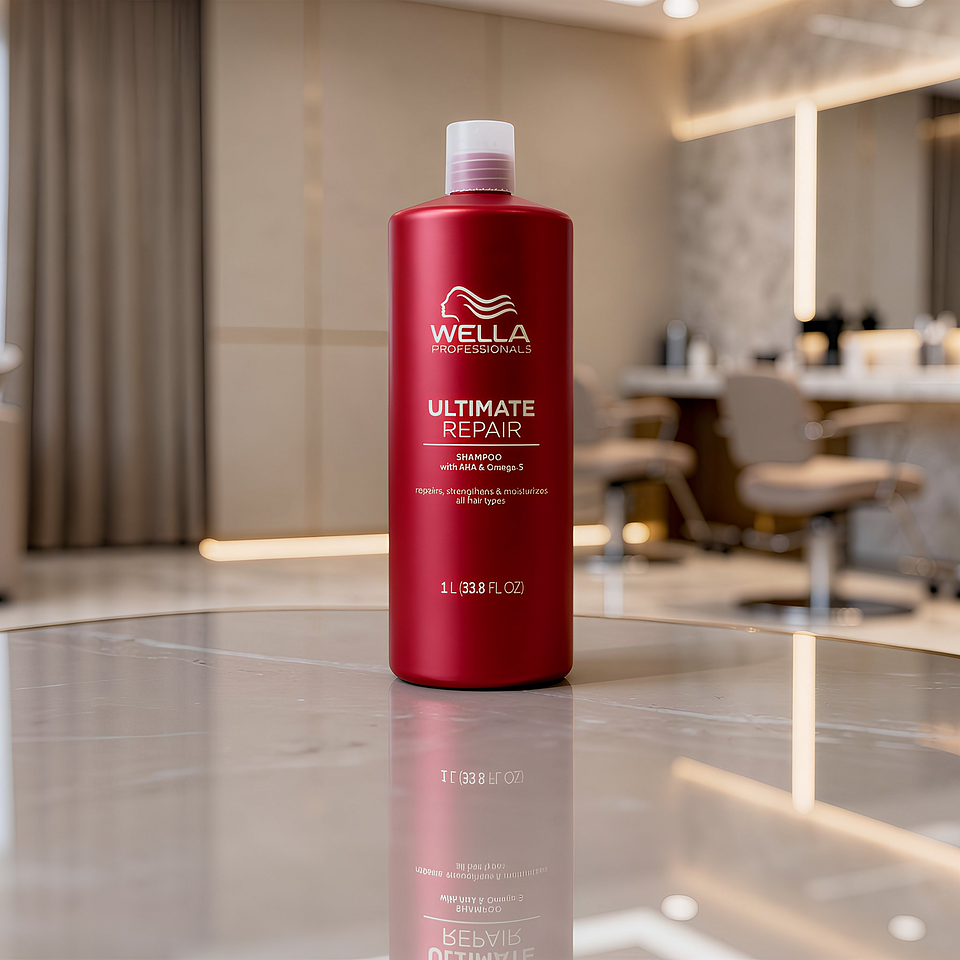 SHAMPOO ULTIMATE REPARADOR WELLA OMEGA 9 DE 1000ml 2