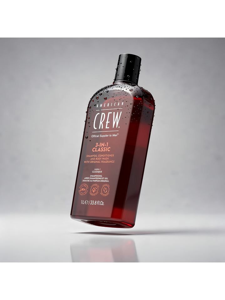SHAMPOO 3 IN 1 CLASSIC AMERICAN CREW 1 LITRO 1