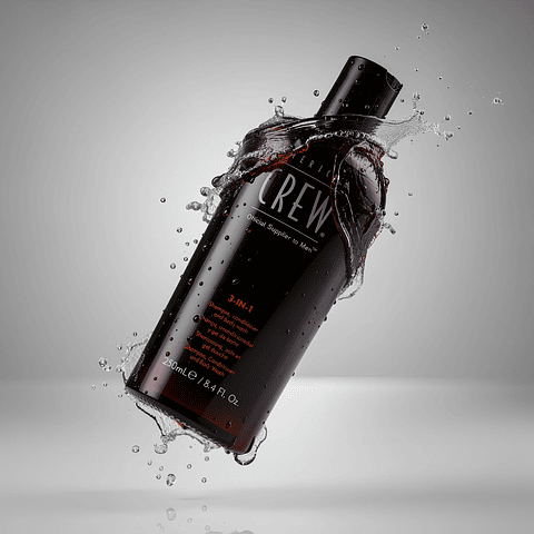 SHAMPO Y ACONDICIONADOR 3 EN 1  AMERICAN CREW 250ML
