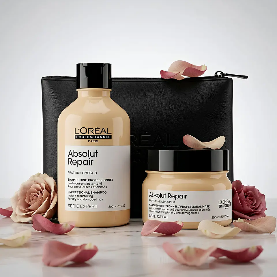 PACK ABSOLUT REPAIR MASCARILLA + SHAMPOO LOREAL SPECIAL DIA DE LAS MADRES 2