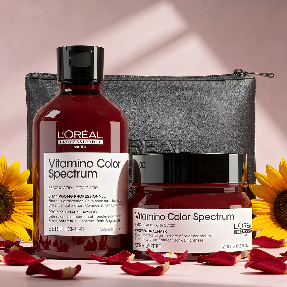 PACK VITAMINO COLOR SPECTRUM MASCARILLA + SHAMPOO LOREAL SPECIAL DIA DE LAS MADRES 2
