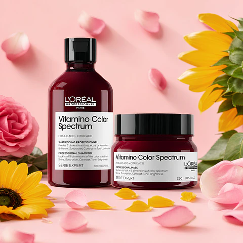 PACK VITAMINO COLOR SPECTRUM MASCARILLA + SHAMPOO LOREAL SPECIAL DIA DE LAS MADRES