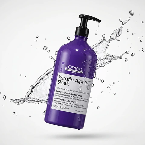 SHAMPOO KERATIN ALPHA SLEEK LOREAL 1500ml