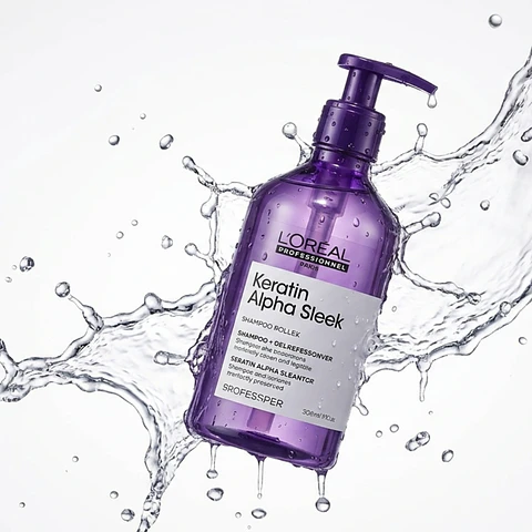 SHAMPOO KERATIN ALPHA SLEEK LOREAL 500ml