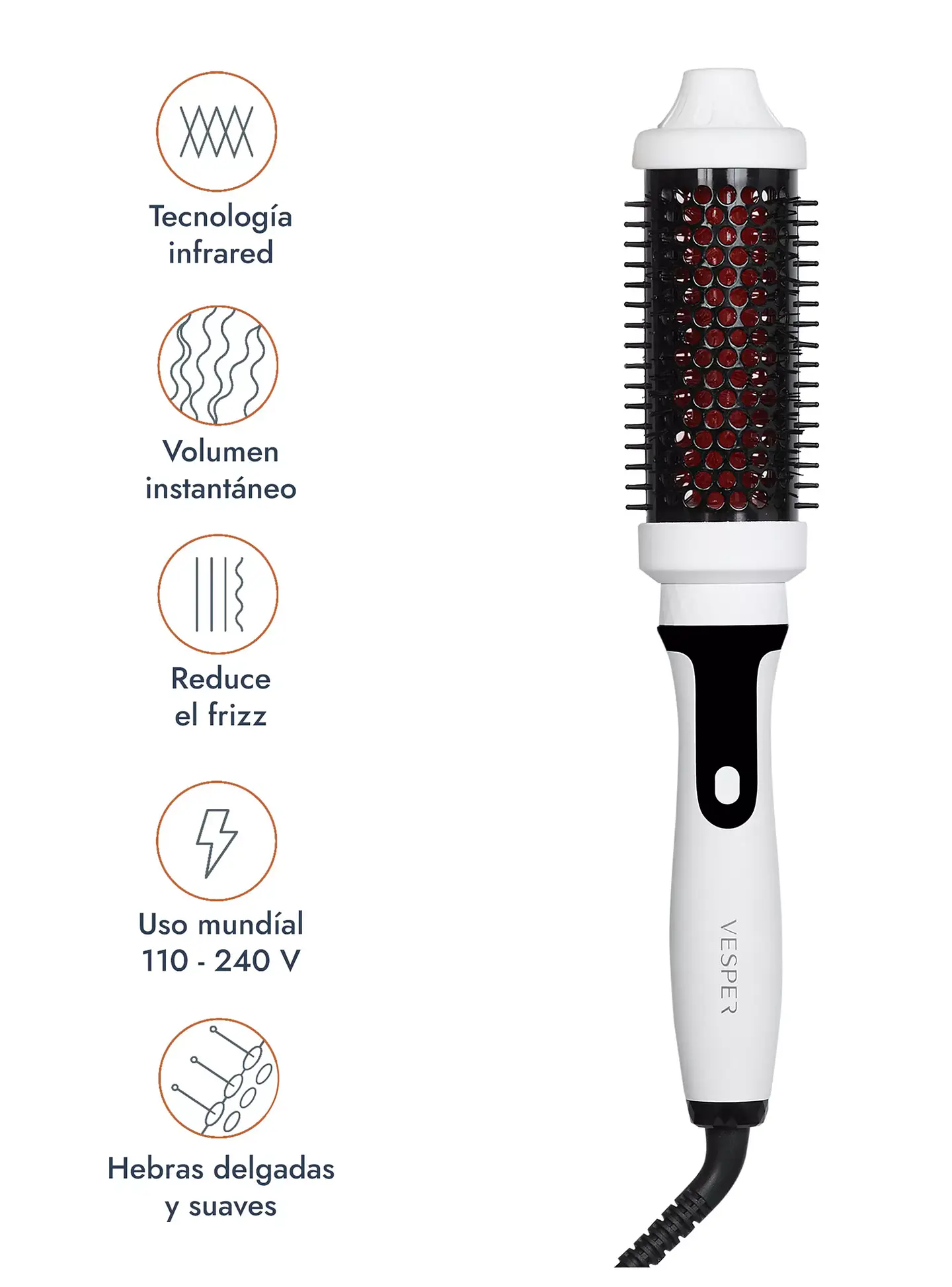 CEPILLO INFRAROJO TERMICO VESPER THERMAL BRUSH 3