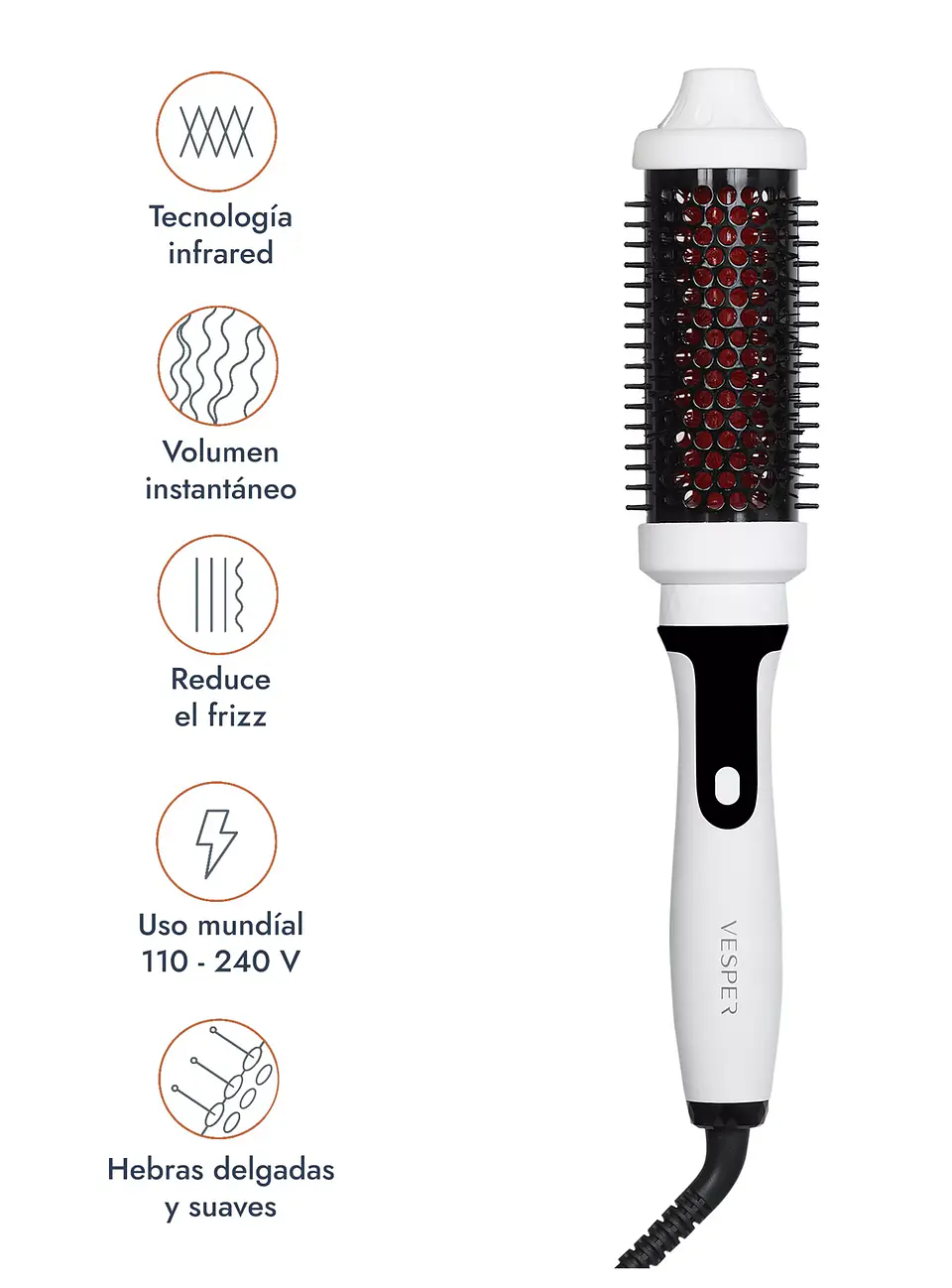 CEPILLO INFRAROJO TERMICO VESPER THERMAL BRUSH 3