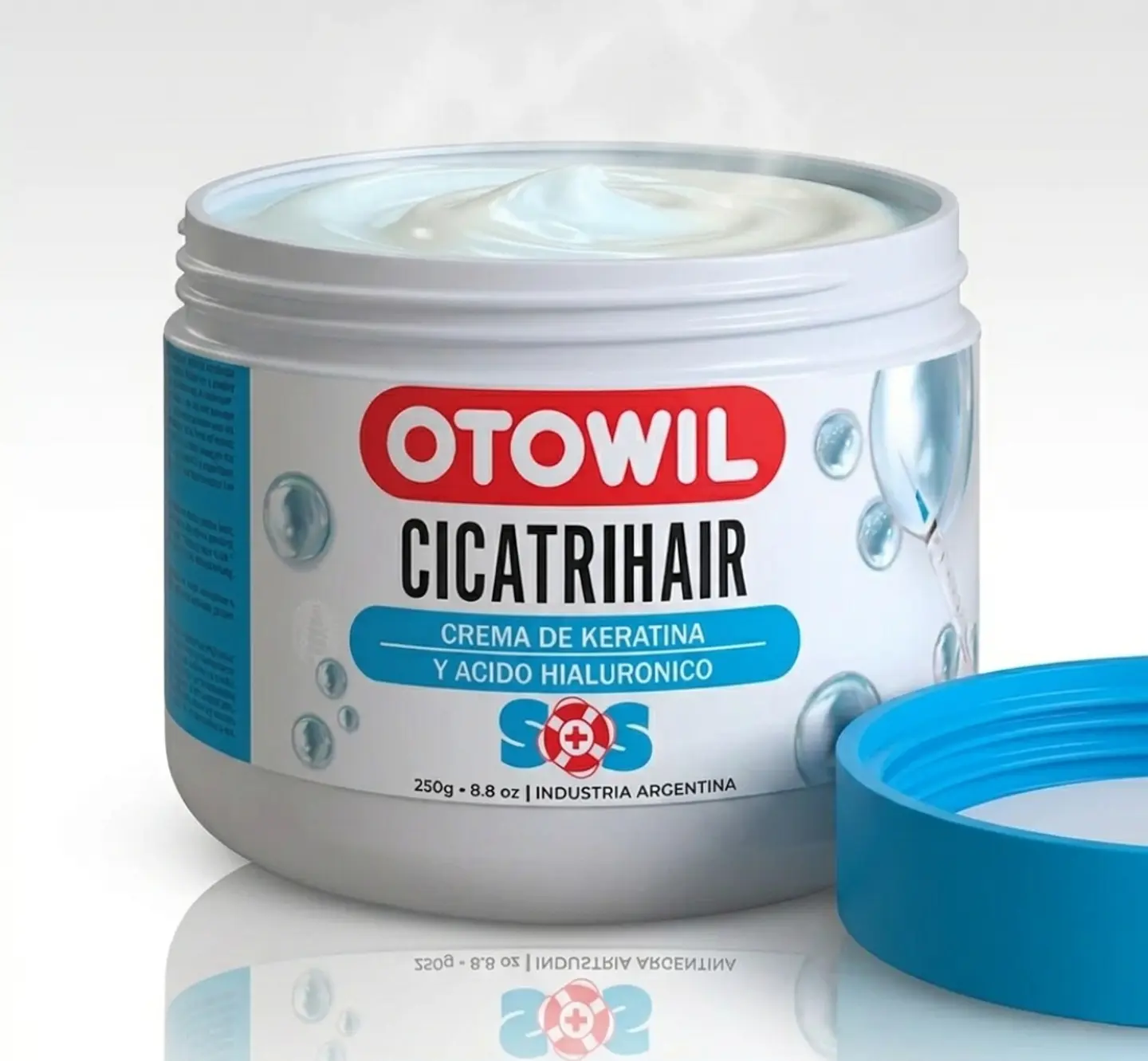 MASCARILLA CICATRIHAIR KERATINA Y ACIDO HIALURONICO OTOWIL 250ml 2
