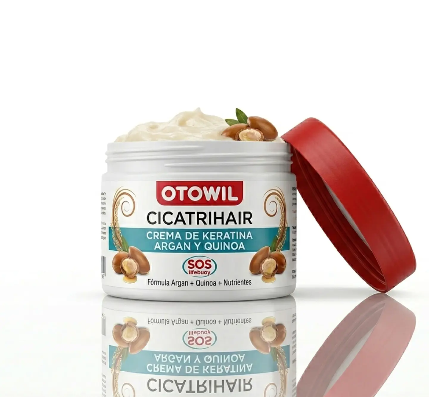 MASCARILLA CICATRIHAIR CREMA DE KERATINA ARGAN Y QUINOA OTOWIL 250ml 2