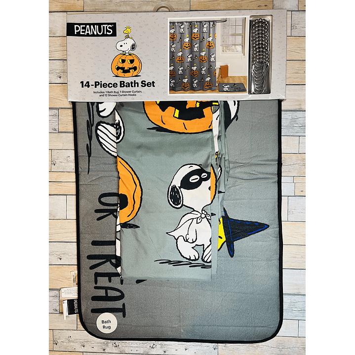 Set de baño Snoopy Halloween 1