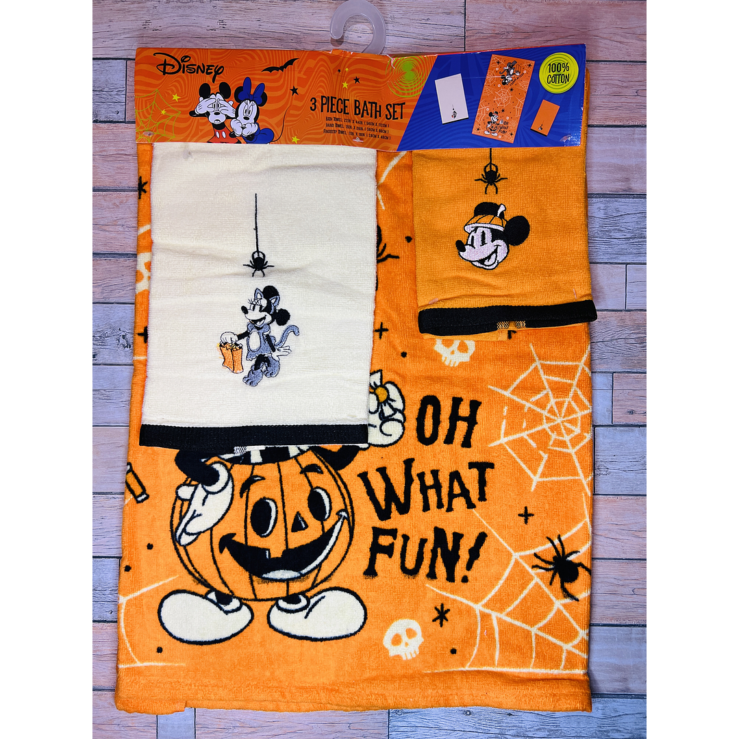 Set de toallas Minnie Halloween 1