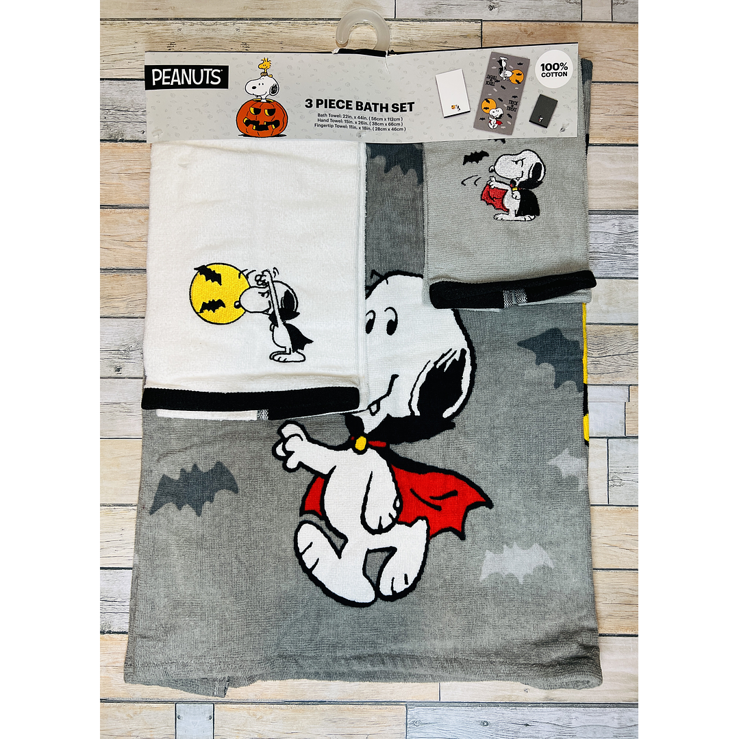 Set de toallas Snoopy Halloween 2