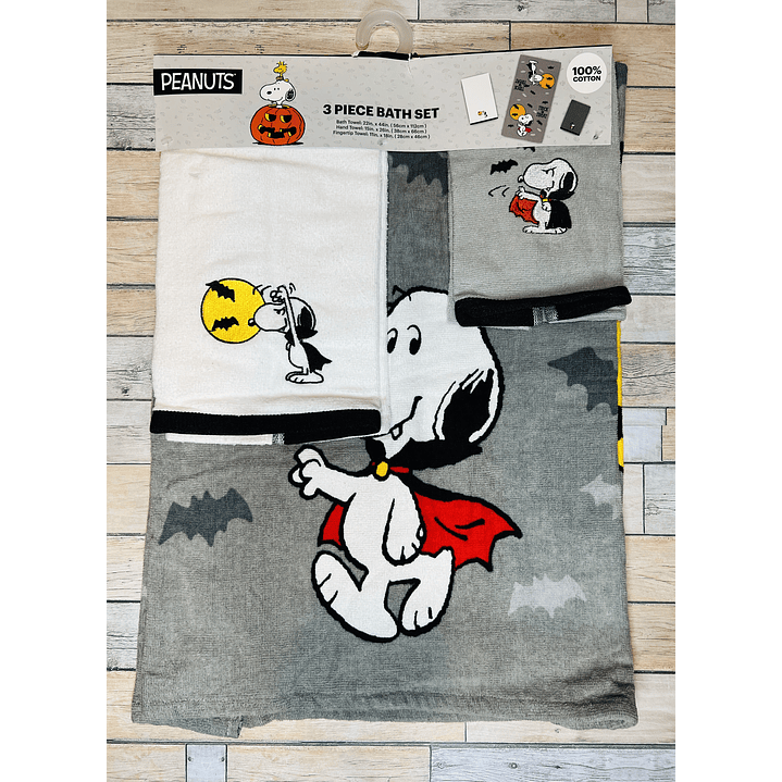 Set de toallas Snoopy Halloween 2
