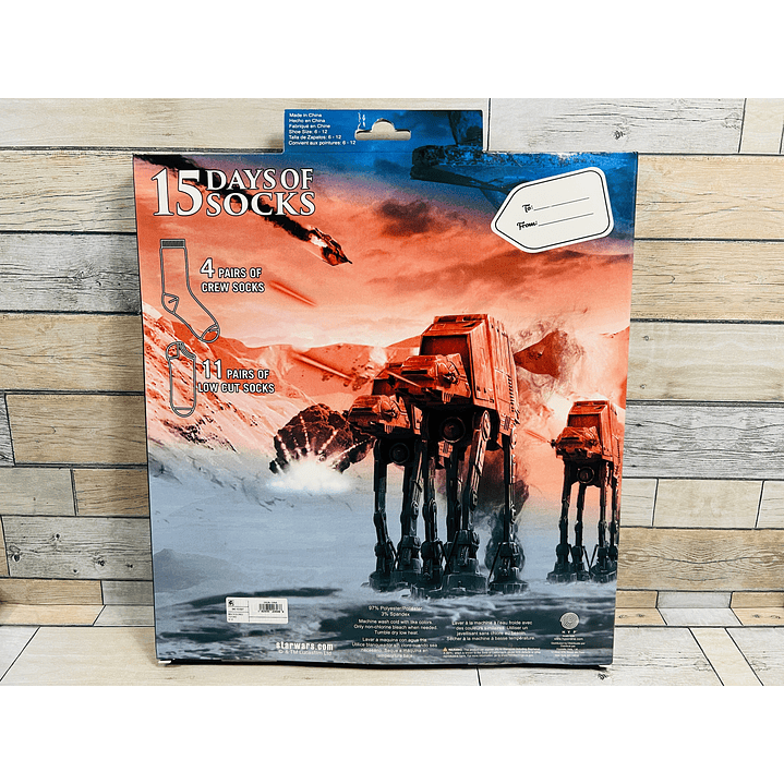 Calendario Adviento Calcetines Star Wars 2