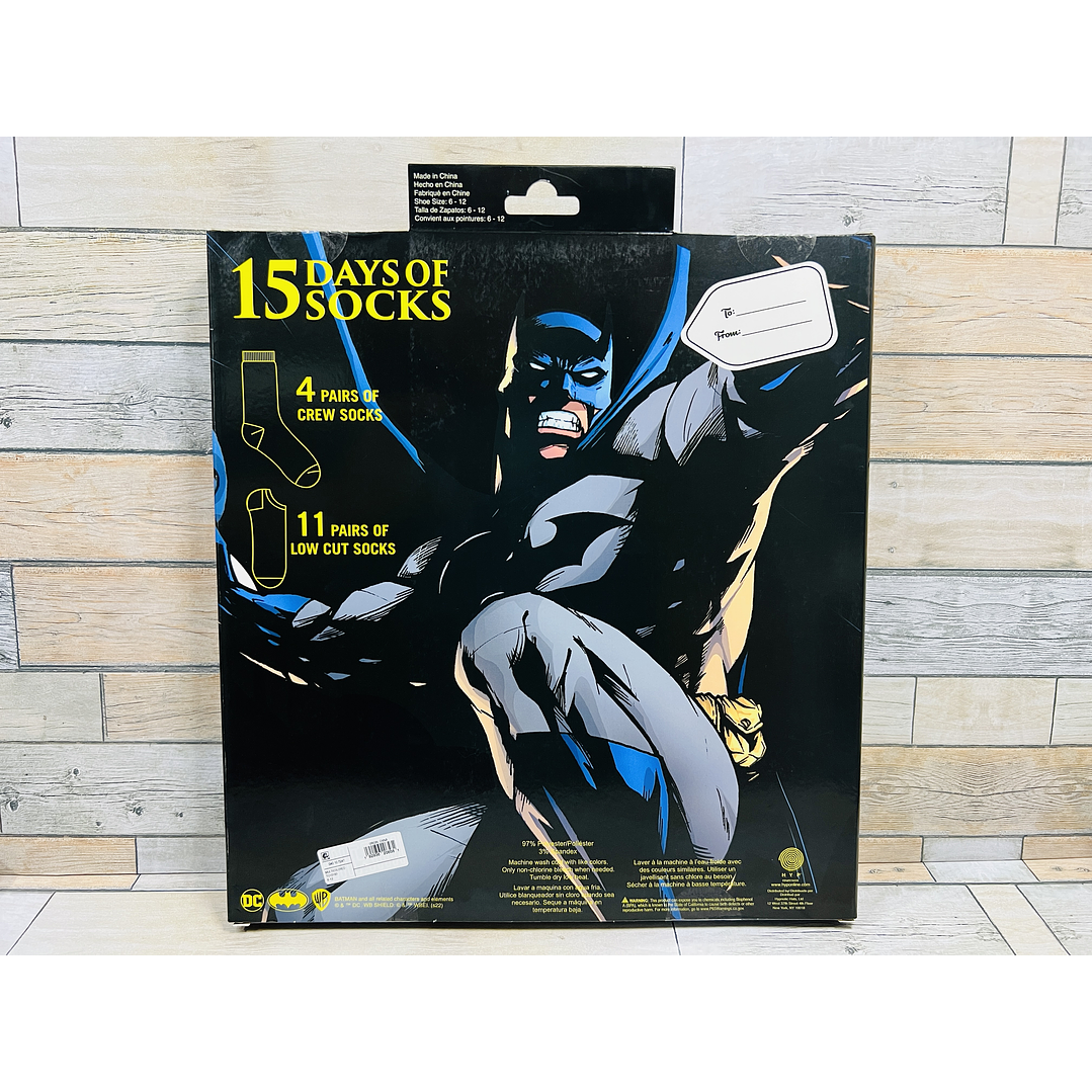 Calendario Adviento Calcetines Batman 2