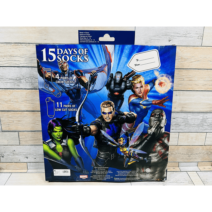 Calendario Adviento Calcetines Marvel 2