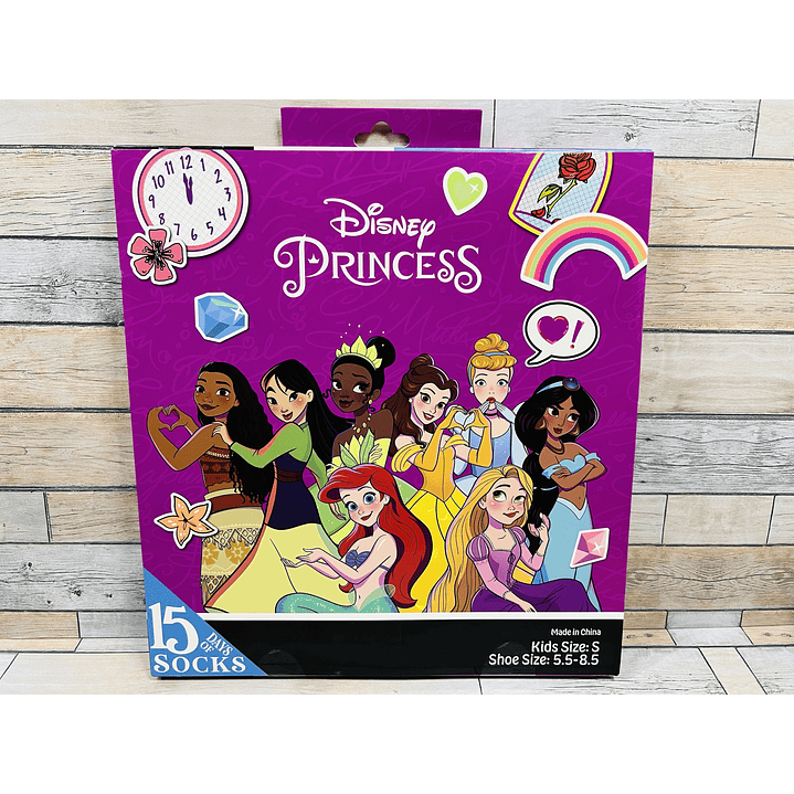 Calendario Adviento Calcetines Princesas Disney Kids Talla S 1