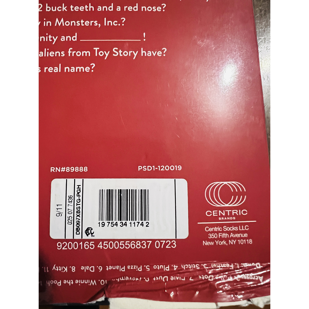 Calendario Adviento Calcetines Disney 100 años  8