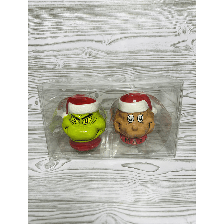 Salero y Pimentero Grinch & Max 2