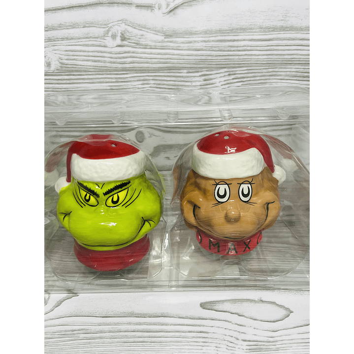 Salero y Pimentero Grinch & Max 3