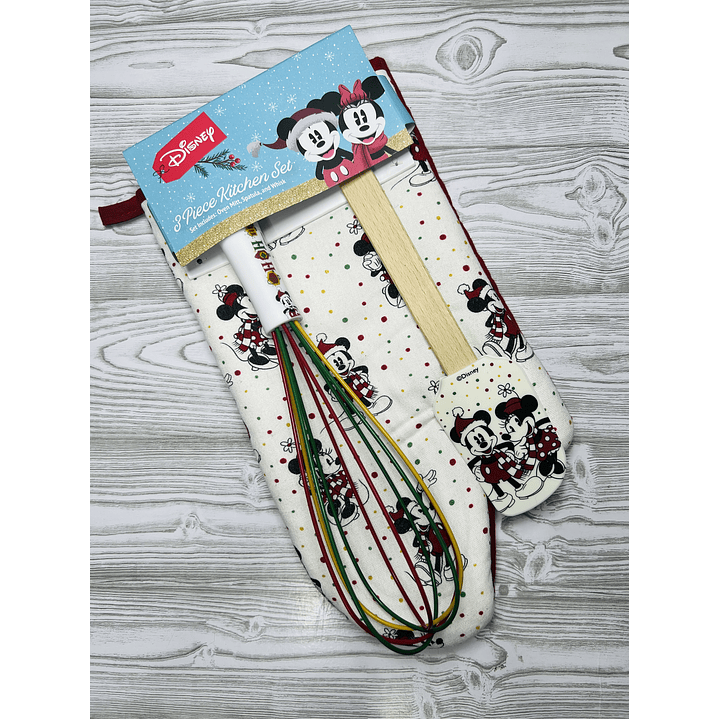 Set de cocina Mickey & Minnie Navidad 1