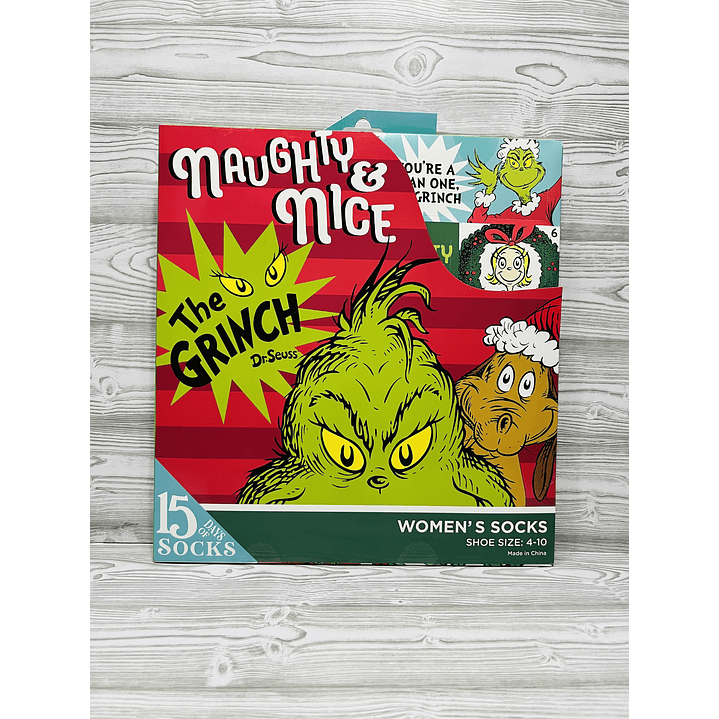 Calendario Adviento Calcetines Grinch  1