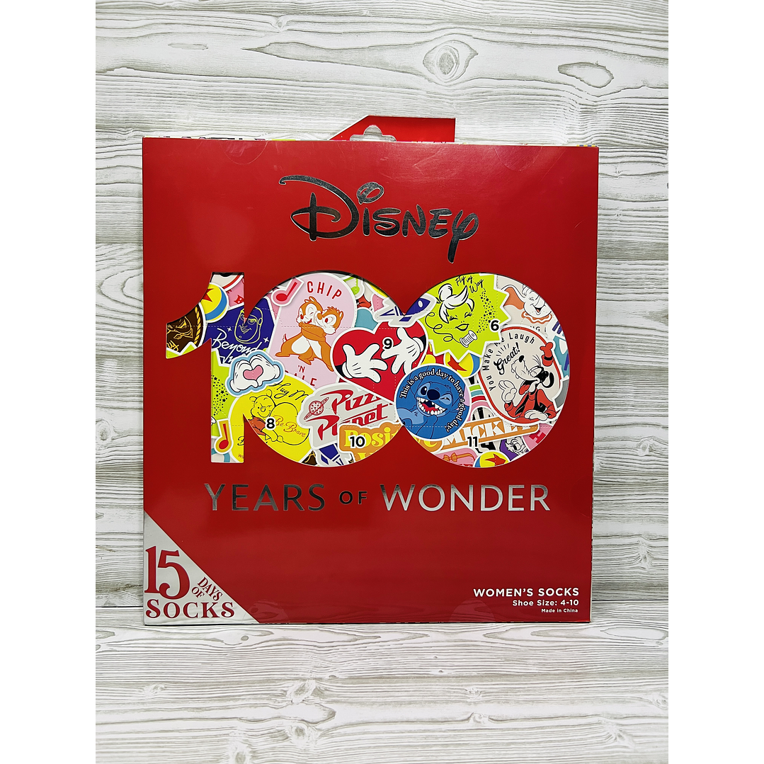Calendario Adviento Calcetines Disney 100 años  1