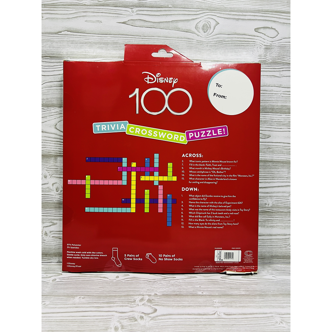 Calendario Adviento Calcetines Disney 100 años  6
