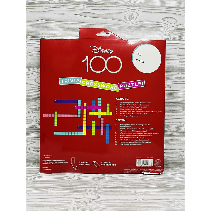 Calendario Adviento Calcetines Disney 100 años  6