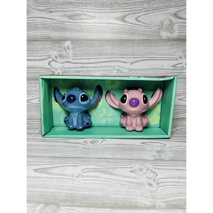 Salero y Pimentero Stitch & Ángel 2