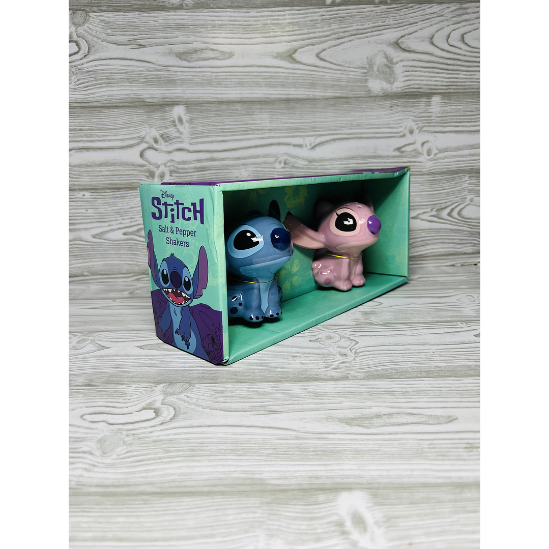 Salero y Pimentero Stitch & Ángel 3