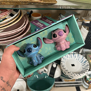 Salero y Pimentero Stitch & Ángel