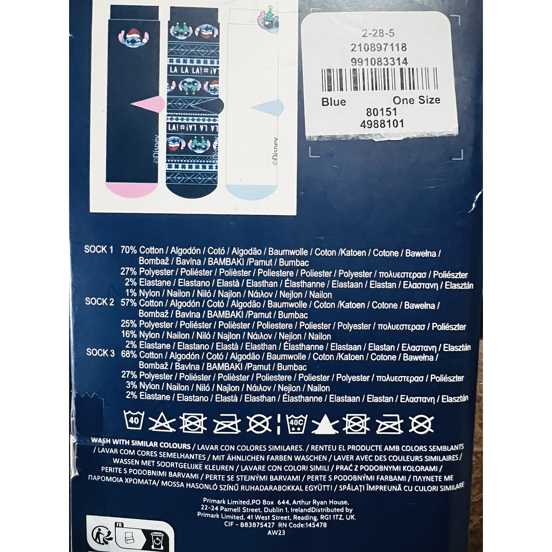 Pack Calcetines Stitch Navidad 7