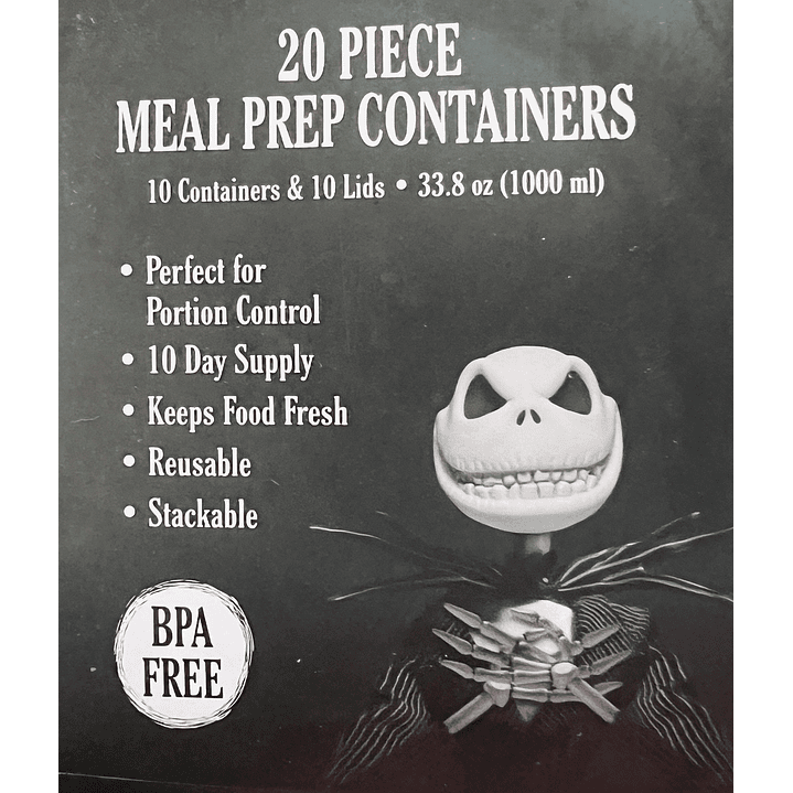 Set Tuppers Jack Skellington 7