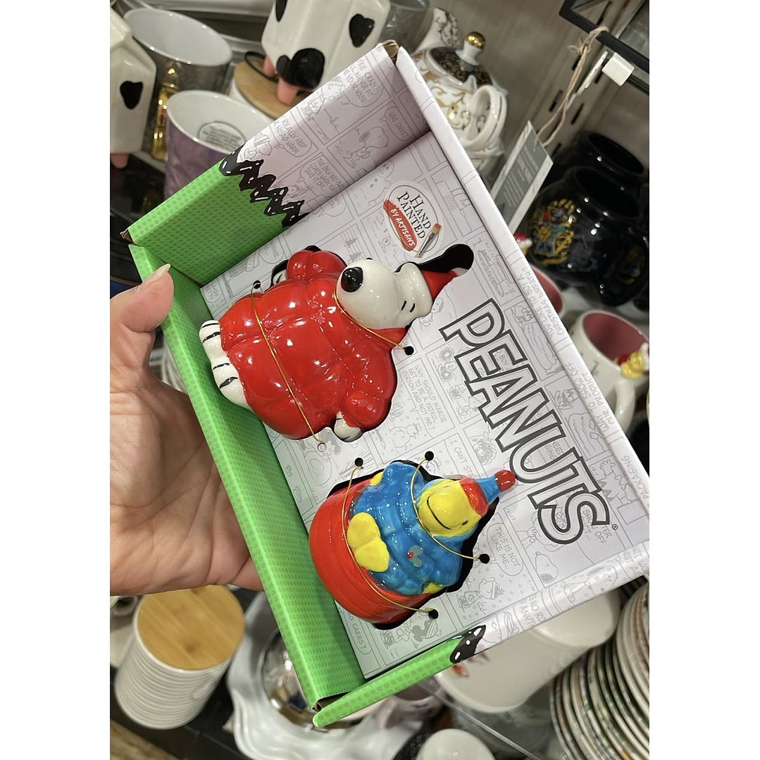 Salero y Pimentero Snoopy Navidad 1