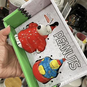Salero y Pimentero Snoopy Navidad
