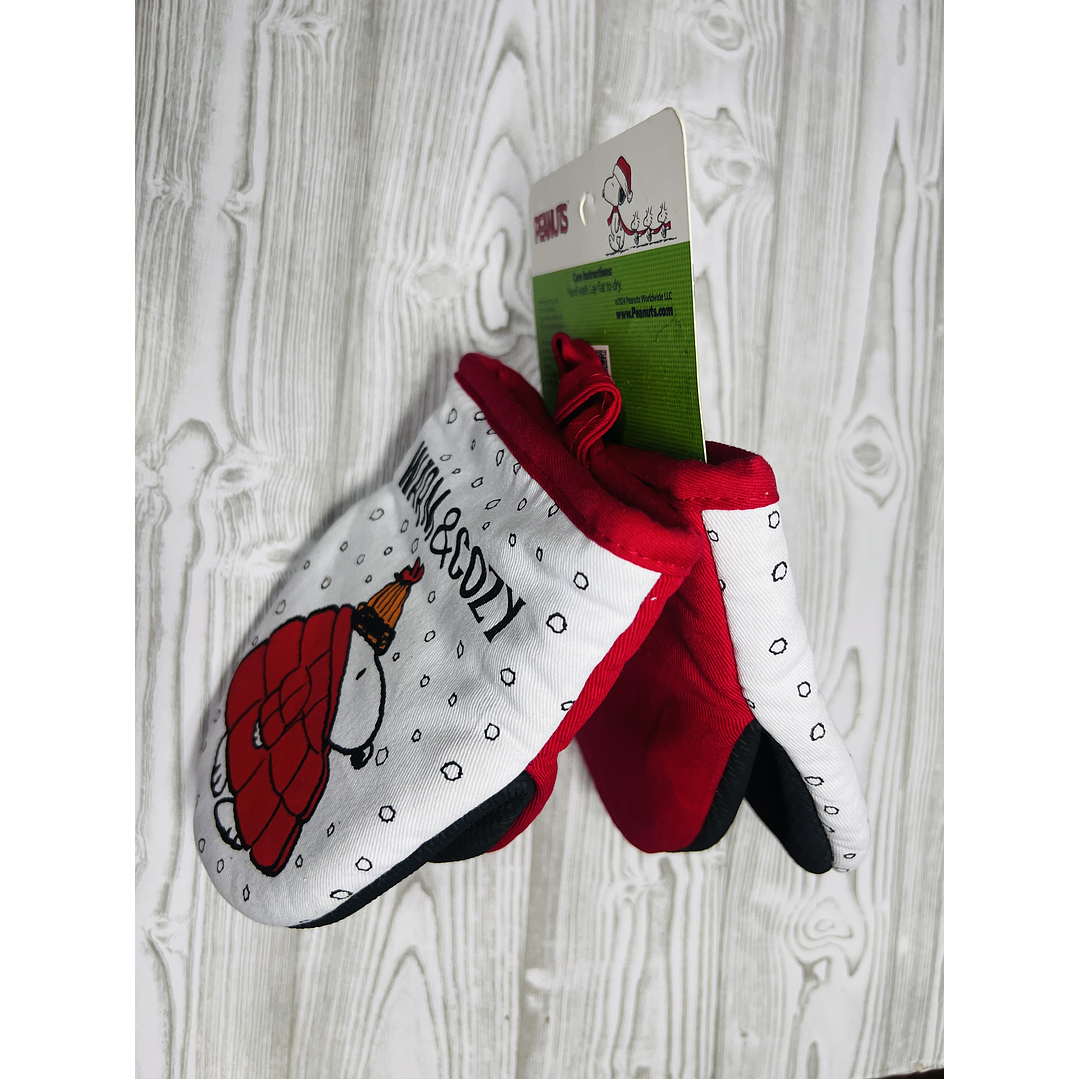 Pack Guantess cocina Snoopy Navidad 2